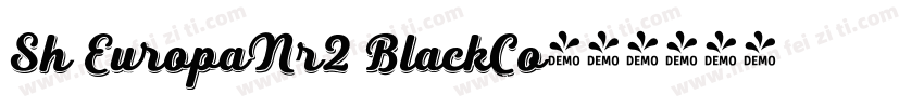 Sh EuropaNr2 BlackCo字体转换